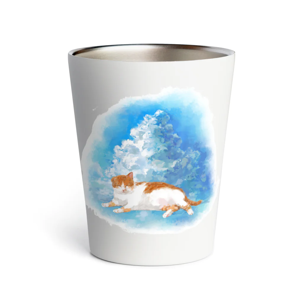 kopaさんと6匹の猫🐾にゃんこグッズのおみせのKohaku in summer Thermo Tumbler