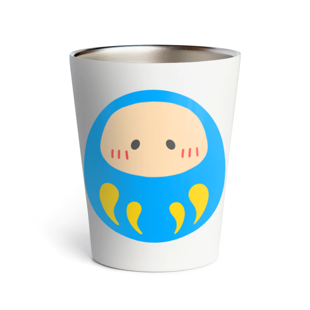 うさのこの青だるま Thermo Tumbler