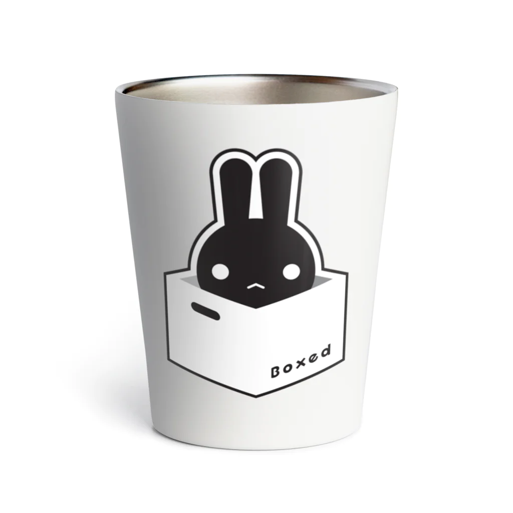 ツギハギ ニクの【Boxed * Rabbit】黒Ver Thermo Tumbler