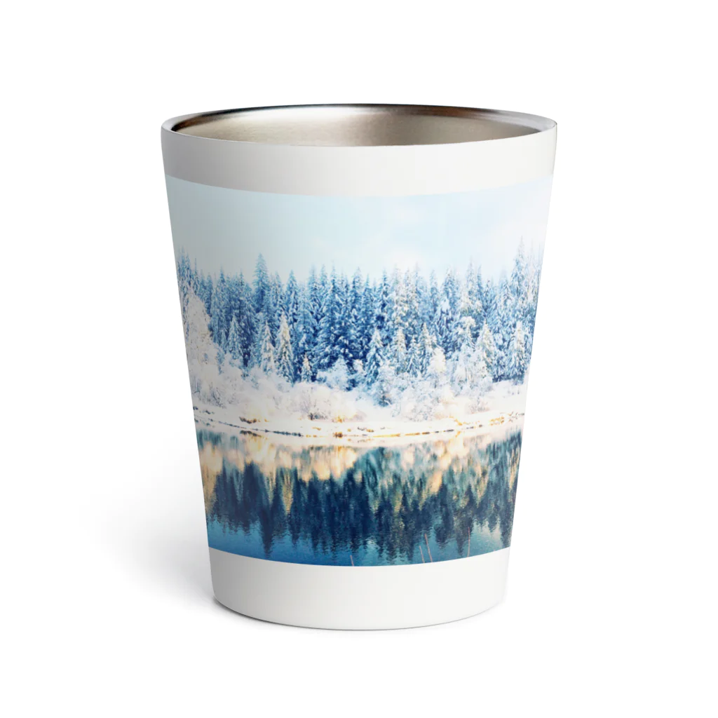 Let's Go for a Walkのwhite forest Thermo Tumbler