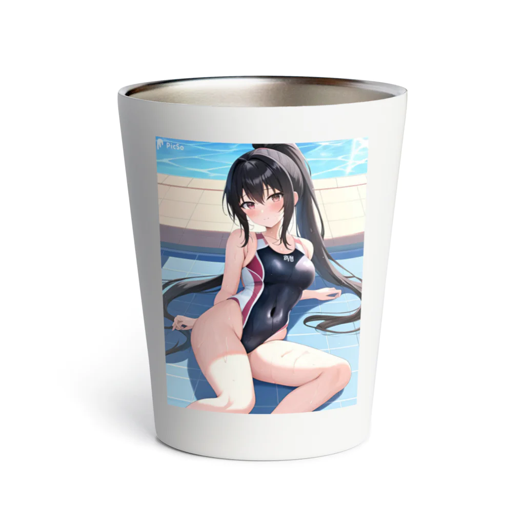 yukihumi-tougouの競泳水着少女 Thermo Tumbler