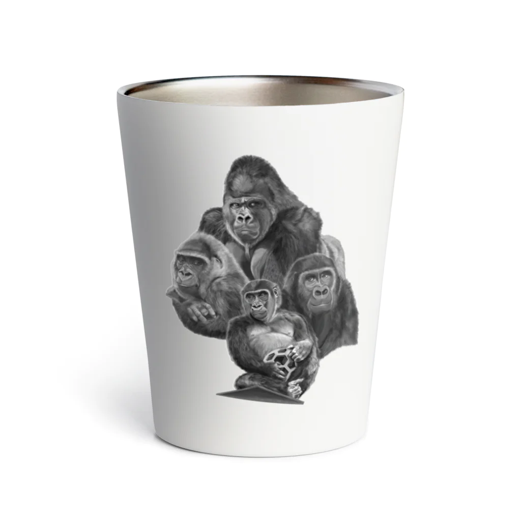 GorillaLife_SHOP Japanのゴリラ家族のサーモタンブラー・ゴリラライフ Thermo Tumbler