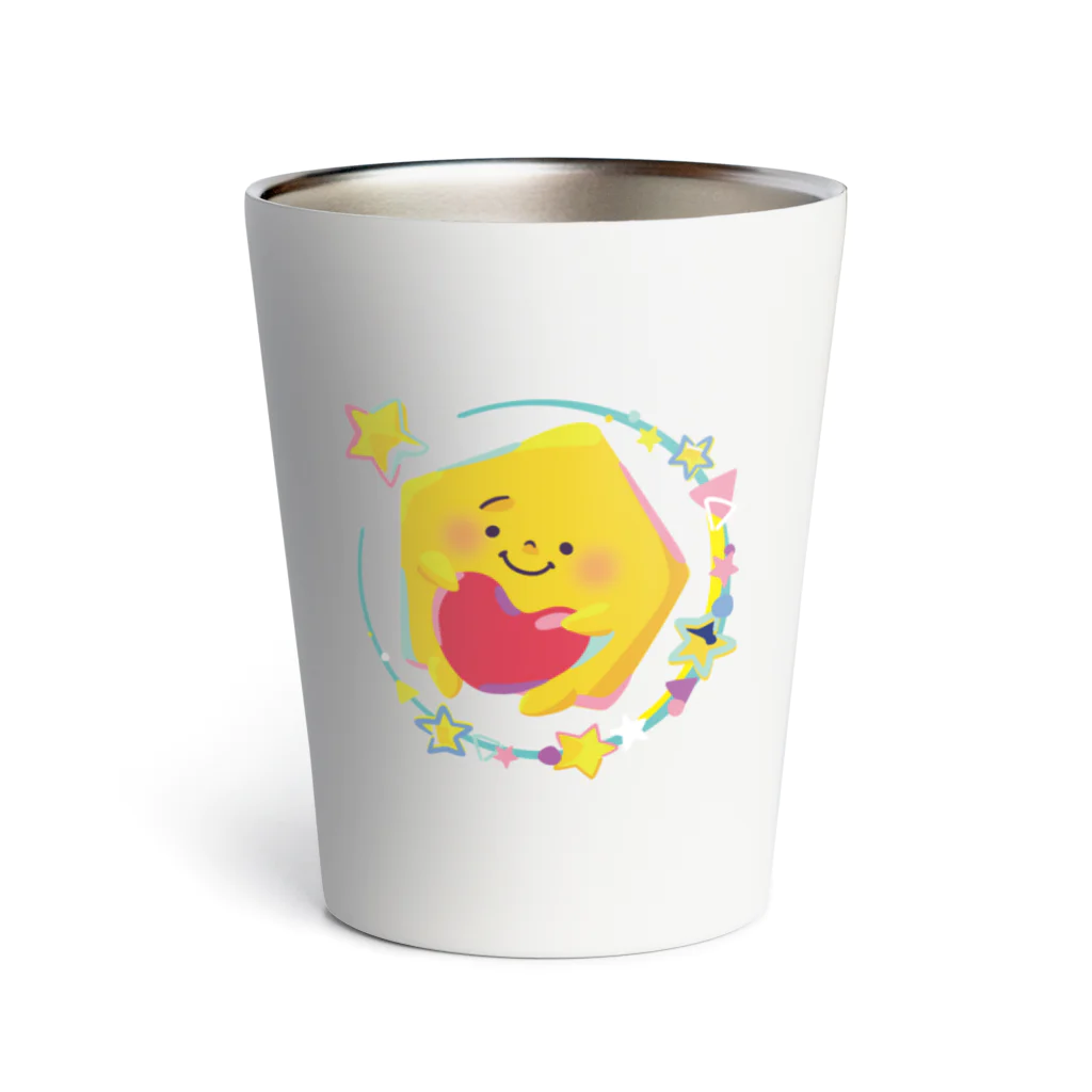 いえらぶ君のお店 むに～｜>´・◡・ ♥ <|の油絵風いえらぶ君 Thermo Tumbler