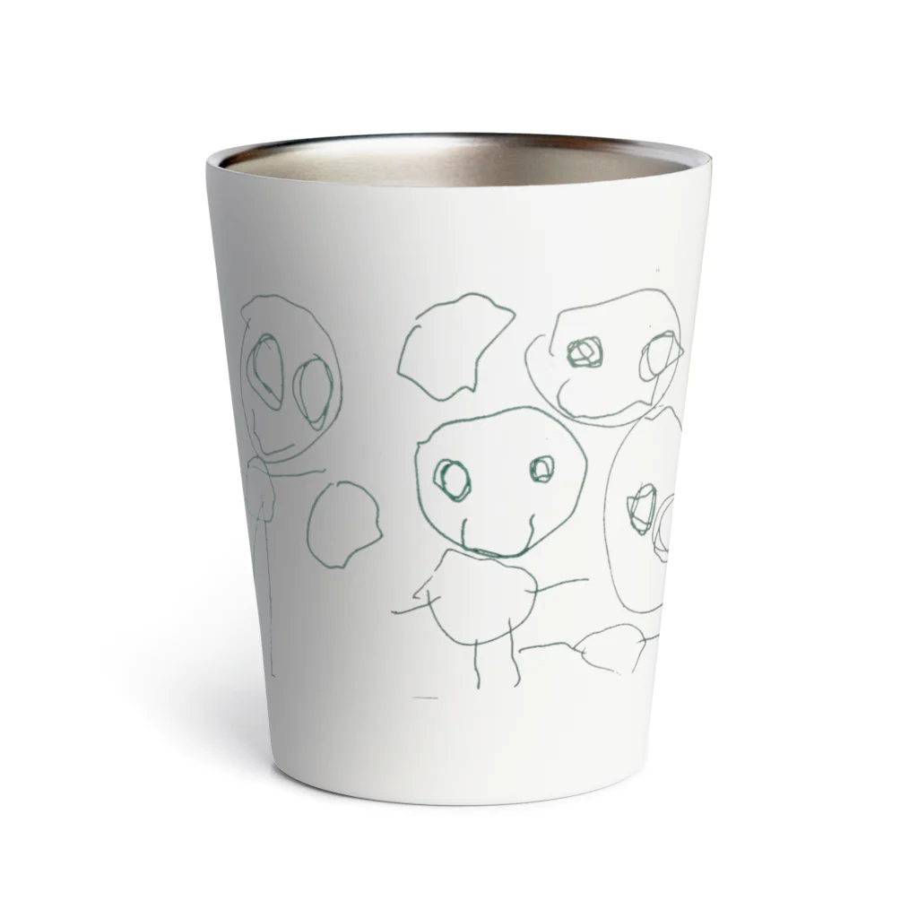 rakugaki storeのらくがきふぁみりー Thermo Tumbler