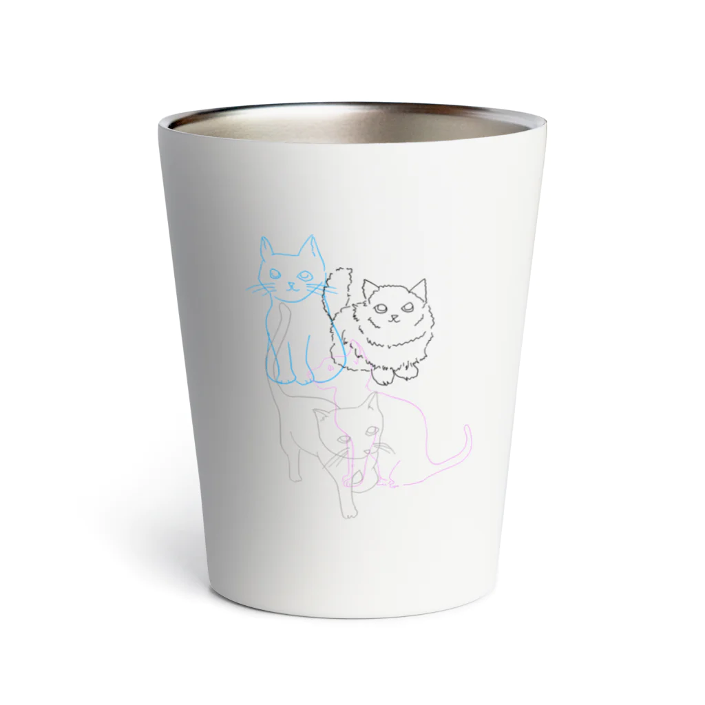 くみこワールド🌎のねこ Thermo Tumbler