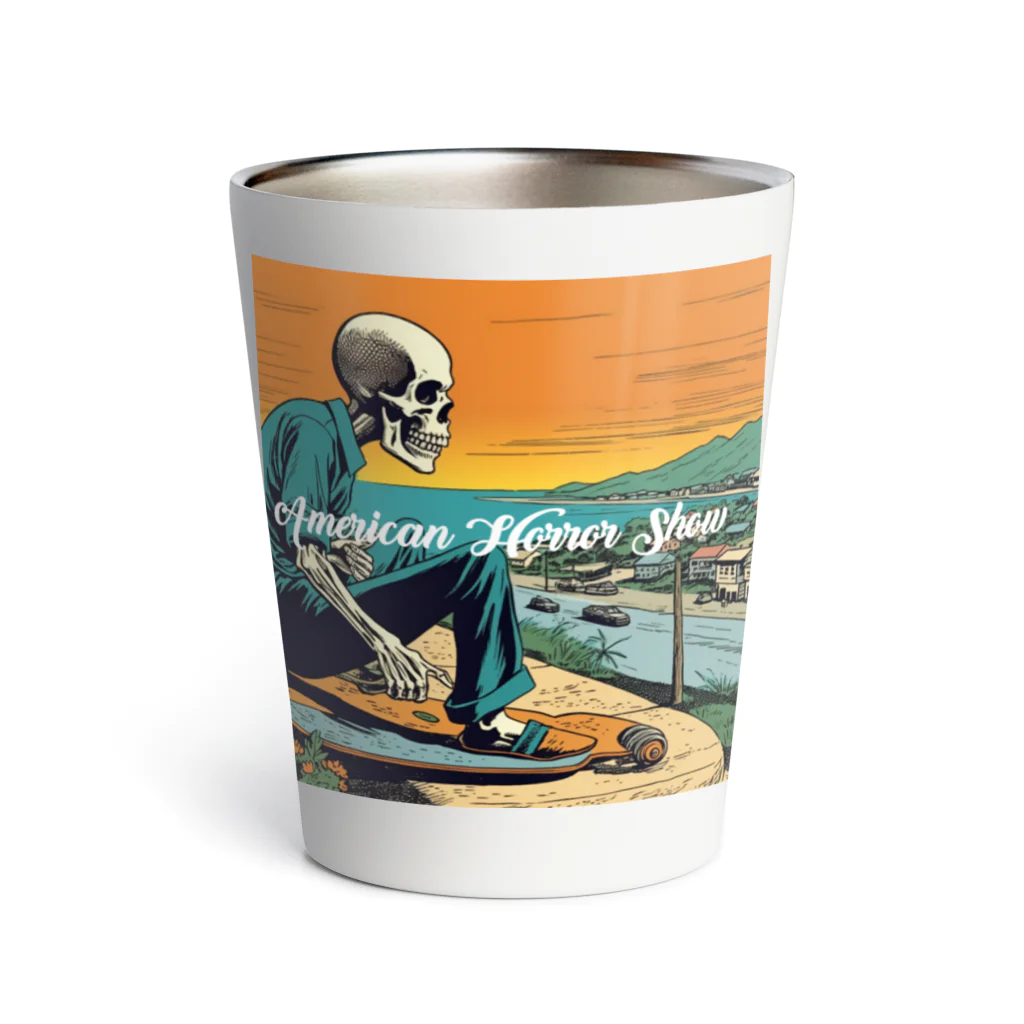 American Horror Show ®️のJOKEMAN  Skull Man サーモタンブラー Thermo Tumbler