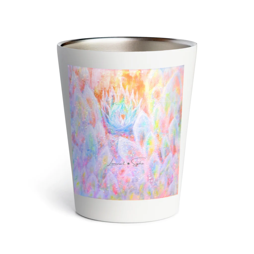 Lemuriart ✶ SophiaのHeart Flower Thermo Tumbler