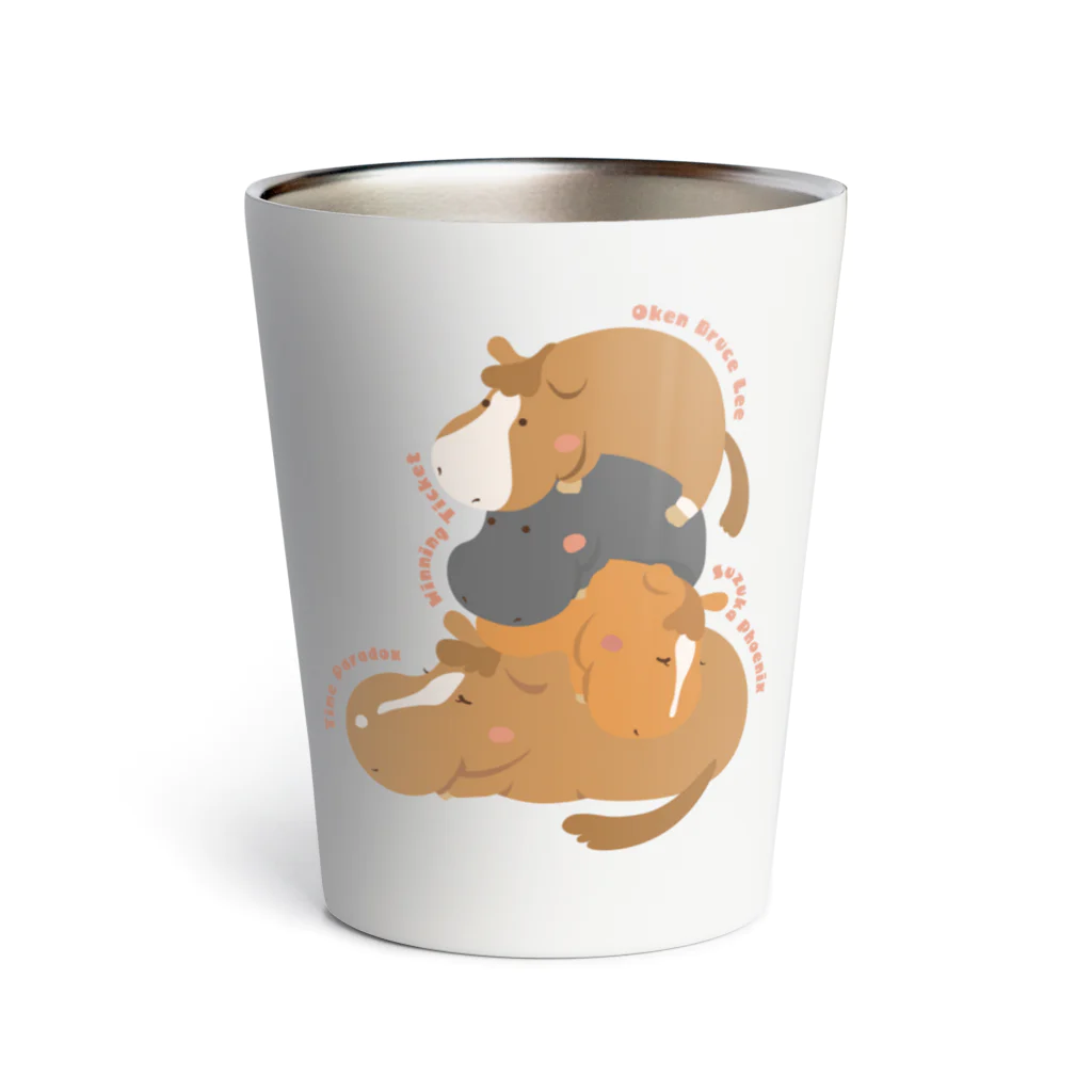 Loveuma. official shopのまんまるおデブうま by AERU Thermo Tumbler