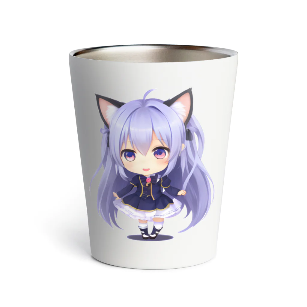 KAZAHANAのネコ耳ふぅちゃん Thermo Tumbler