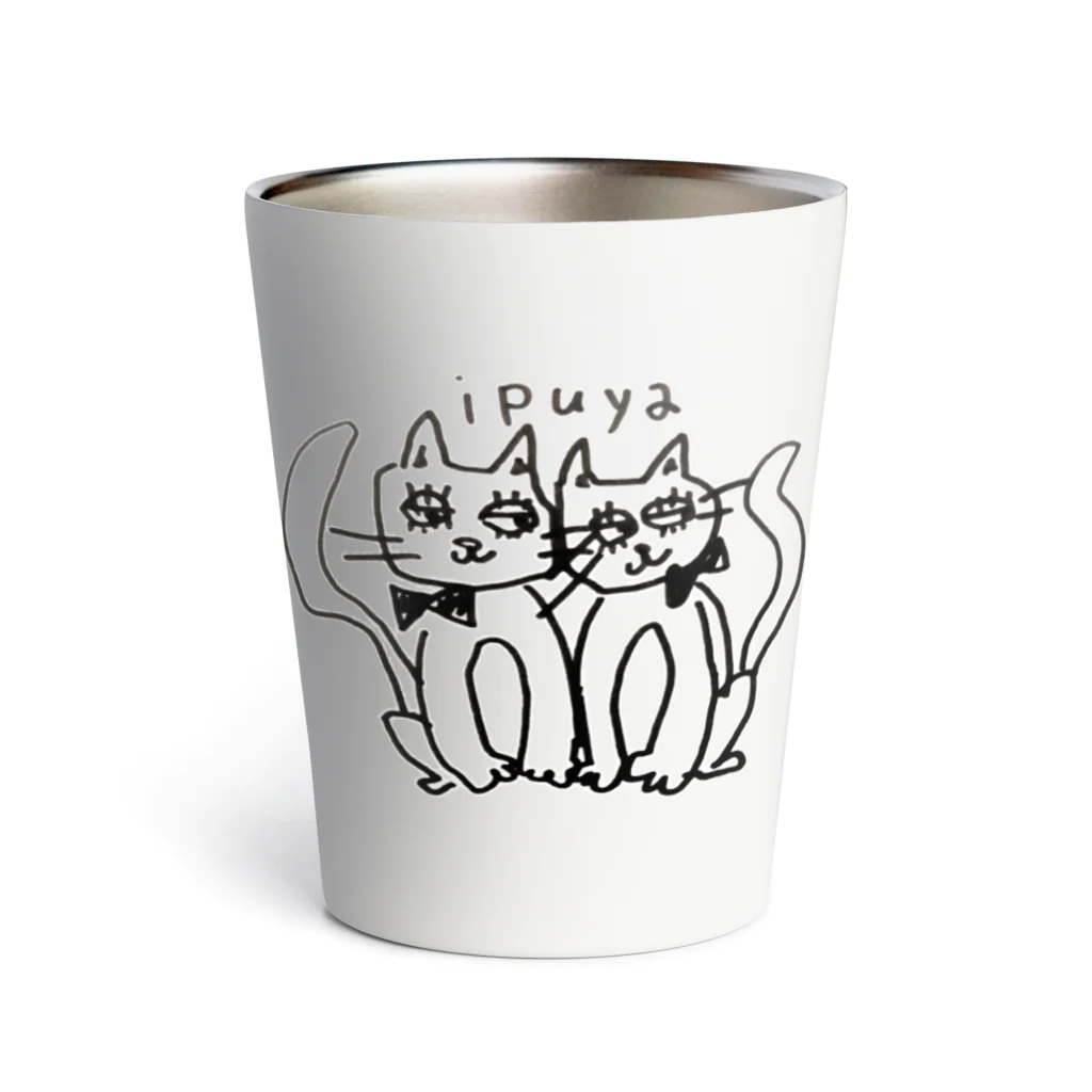 ｉｐｕｙａ(イプヤ)のキュートな ねこちゃん Thermo Tumbler