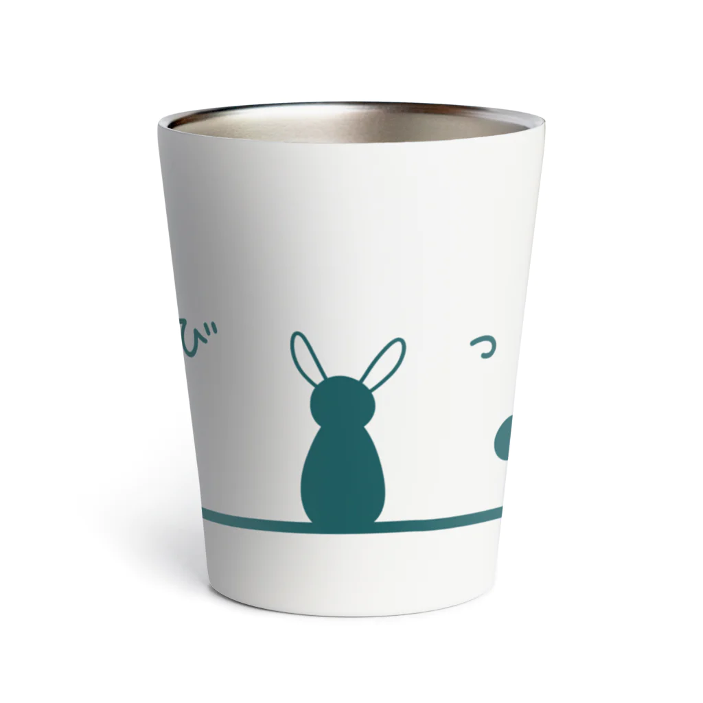 Rabbitflowerのらびっと（グリーン） Thermo Tumbler