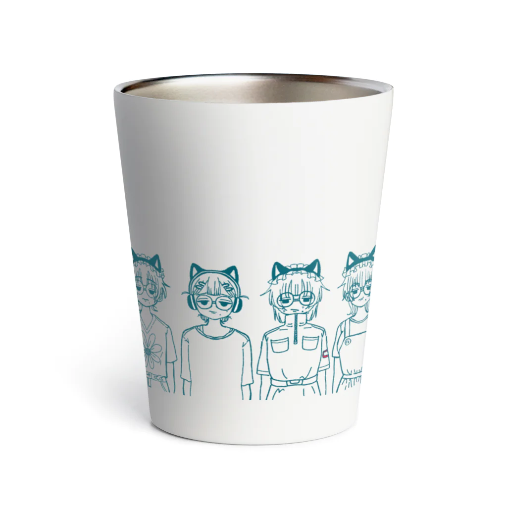 酒丸酔子🐱🍺の夏私服酒丸～シンプル～ Thermo Tumbler