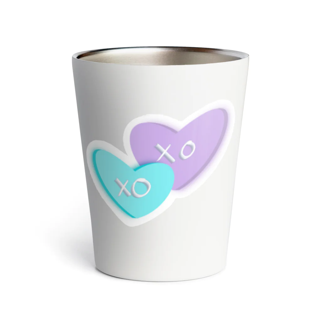 mariascharmsのxoxo シンプル　ハート　デサイン Thermo Tumbler