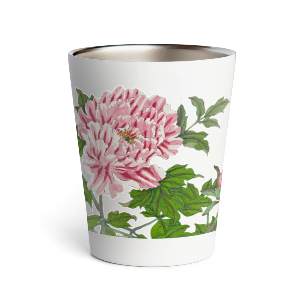 JapaneseArt Yui Shopの牡丹 Thermo Tumbler