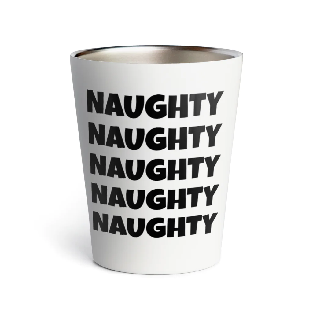 NAUGHTYのNAUGHTY 5ロゴ(BLK) Thermo Tumbler