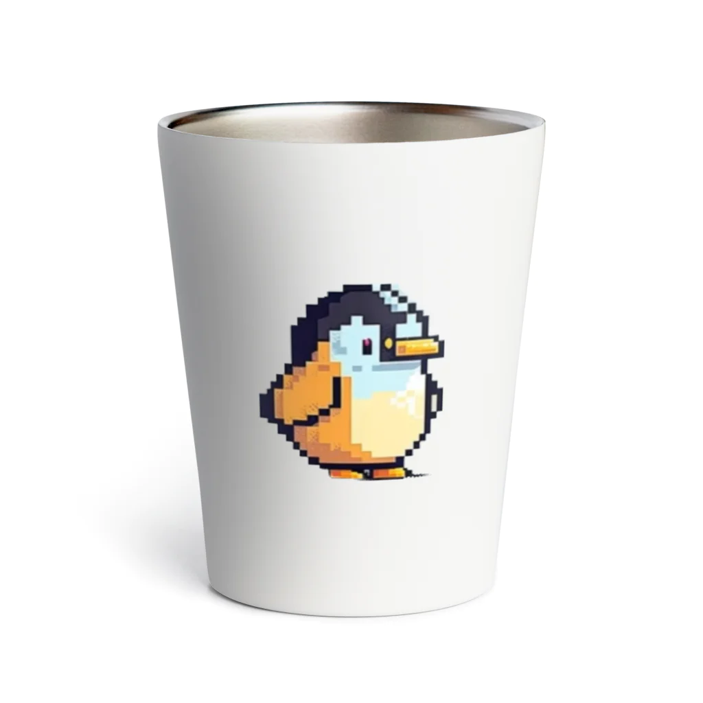 18ban's shopのピクセルデザイン　ペンギン1 Thermo Tumbler