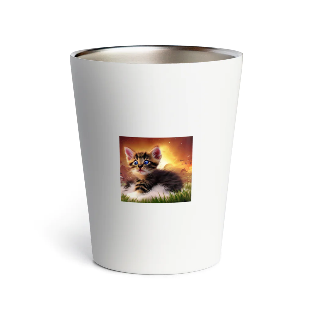 mrs-saleのふわふわ子猫コレクション Thermo Tumbler