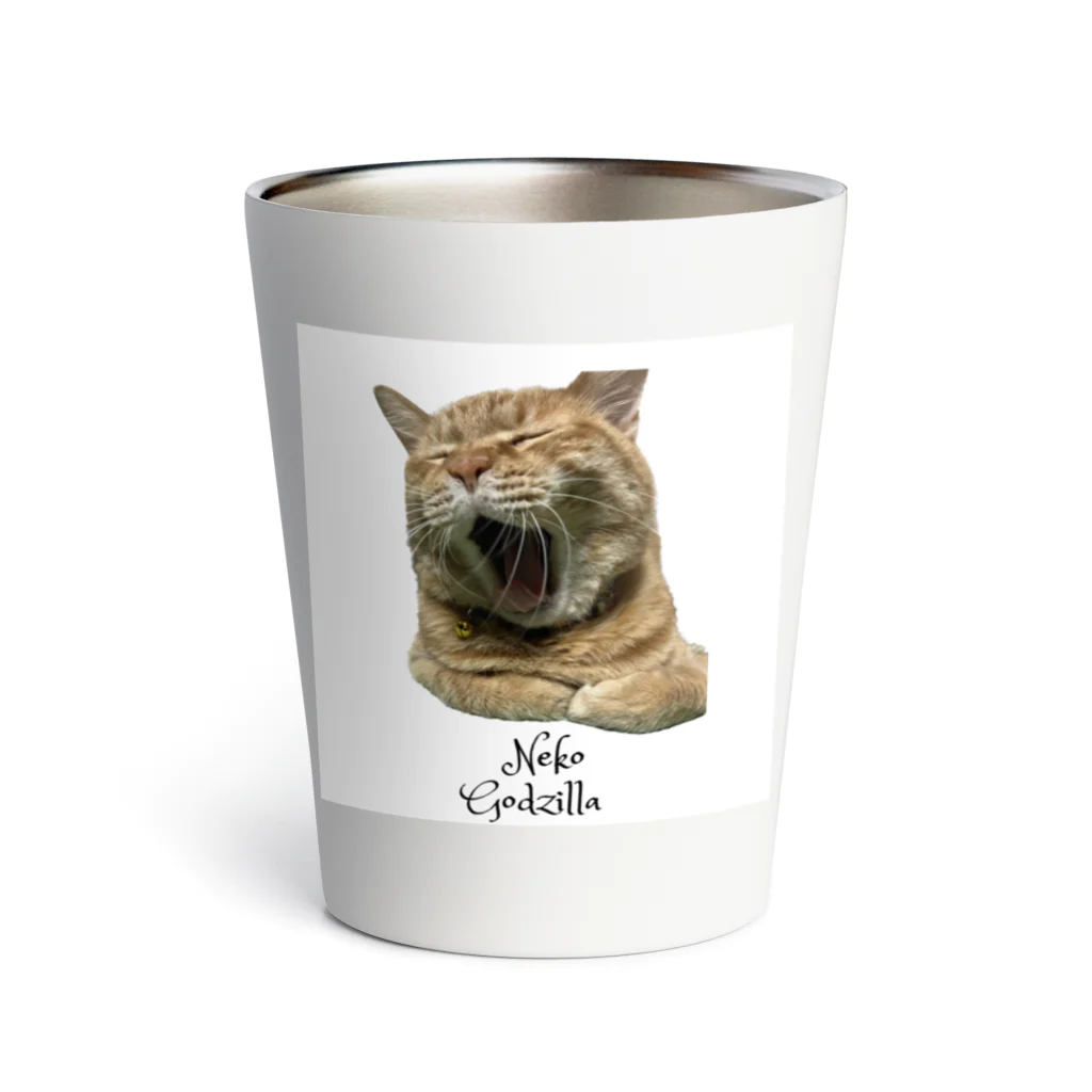 kikaku の猫ごじら Thermo Tumbler