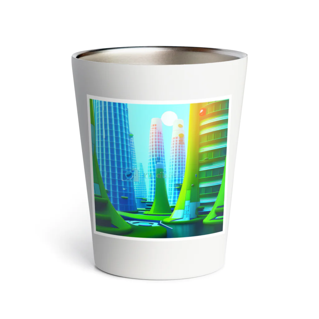 やさぐれメタルの未来都市TANTAN Thermo Tumbler