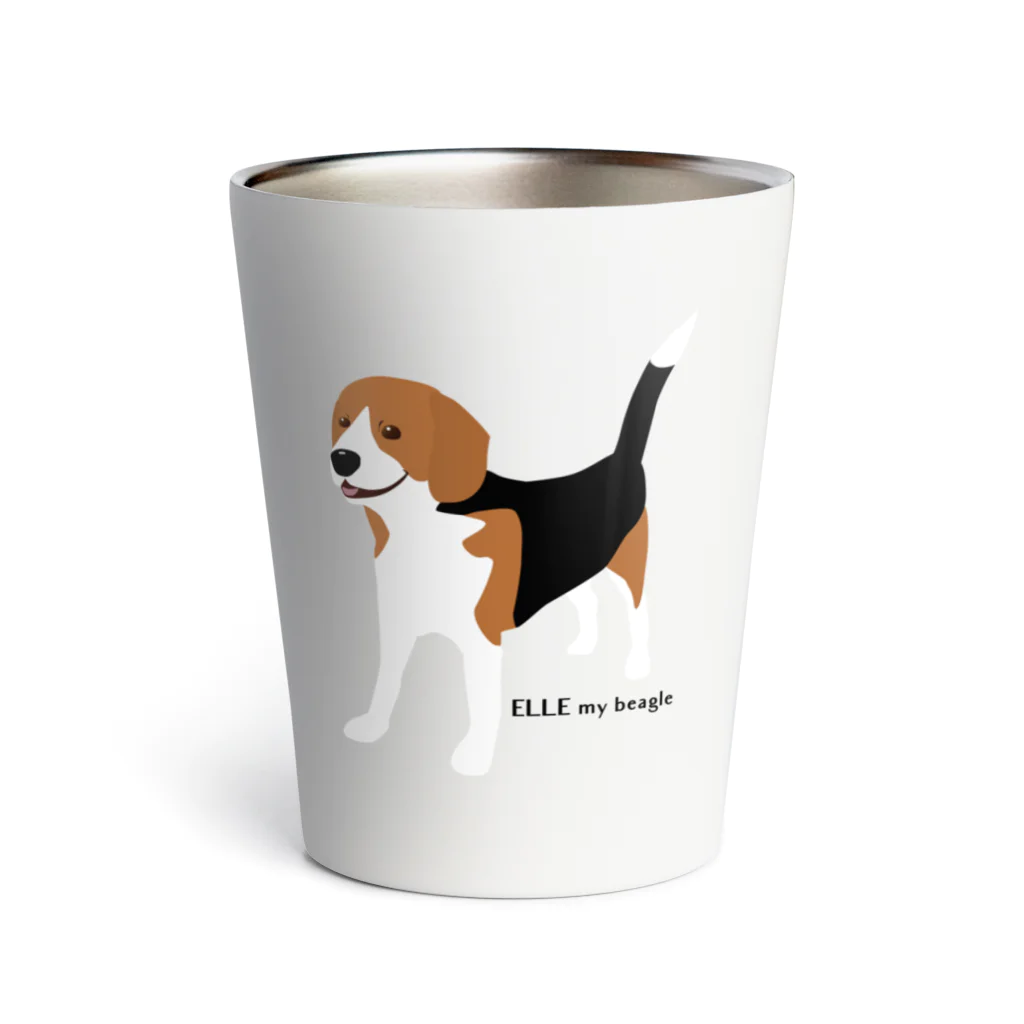 ELLE_mybeagleのELLE my beagle サーモタンブラー