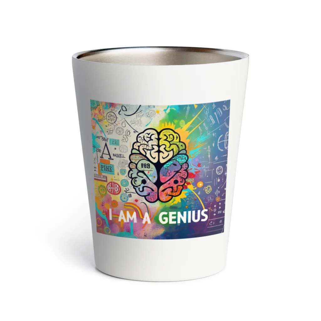 ノイトランナウェイのI am a genius サーモタンブラー