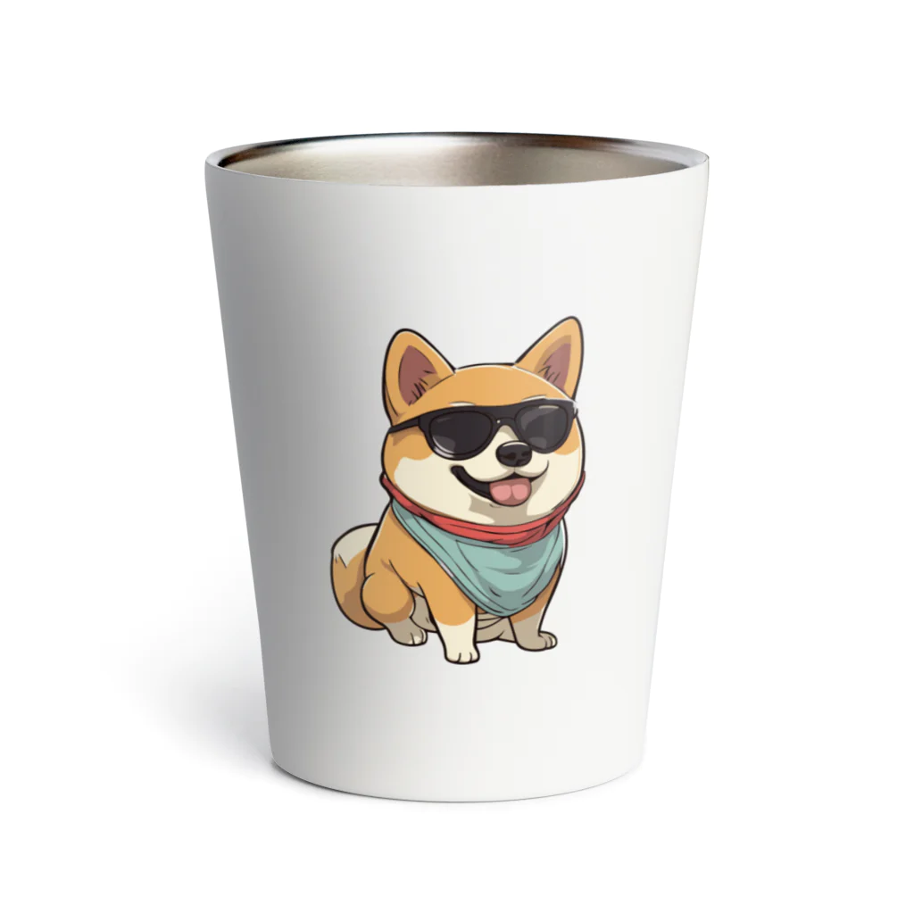 lilymummy リリマミのイカした柴犬 Thermo Tumbler