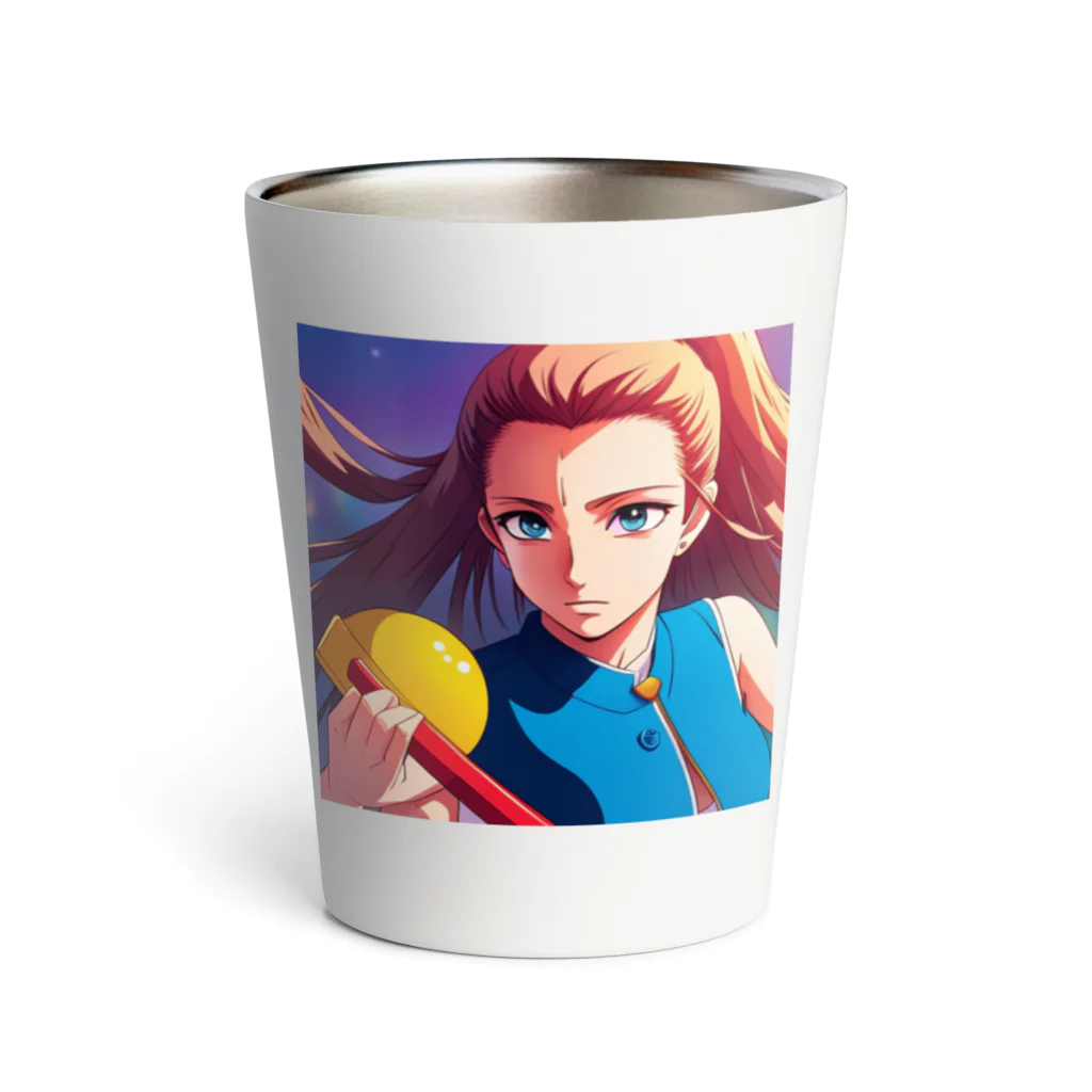 🎨デザイン宮殿🛍️の戦う乙女 Thermo Tumbler