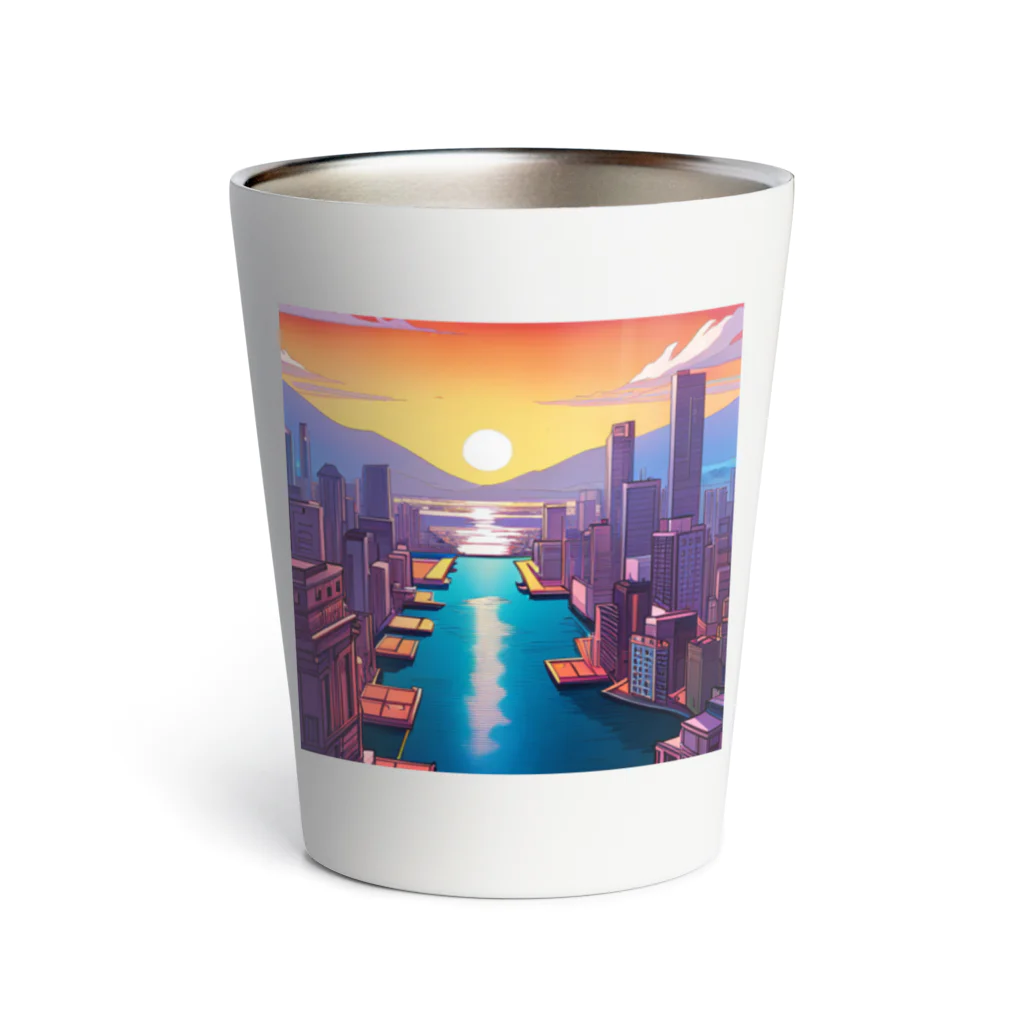 pixel-martの夕日 Thermo Tumbler