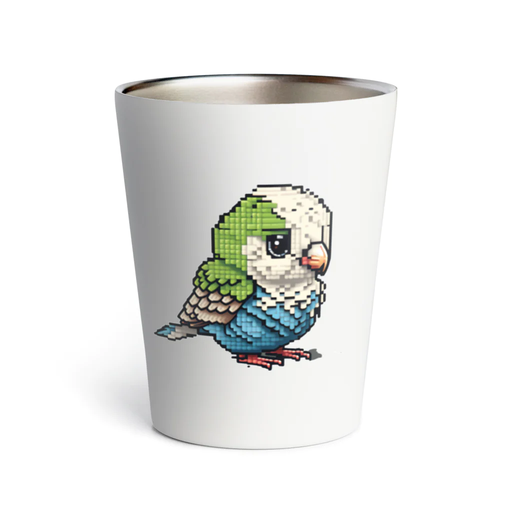 朱音琴音のドット絵のインコ２ Thermo Tumbler