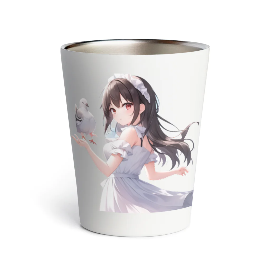 D.M@WORLDの鳥界のアイドル❤️鳩のハトコ様 Thermo Tumbler