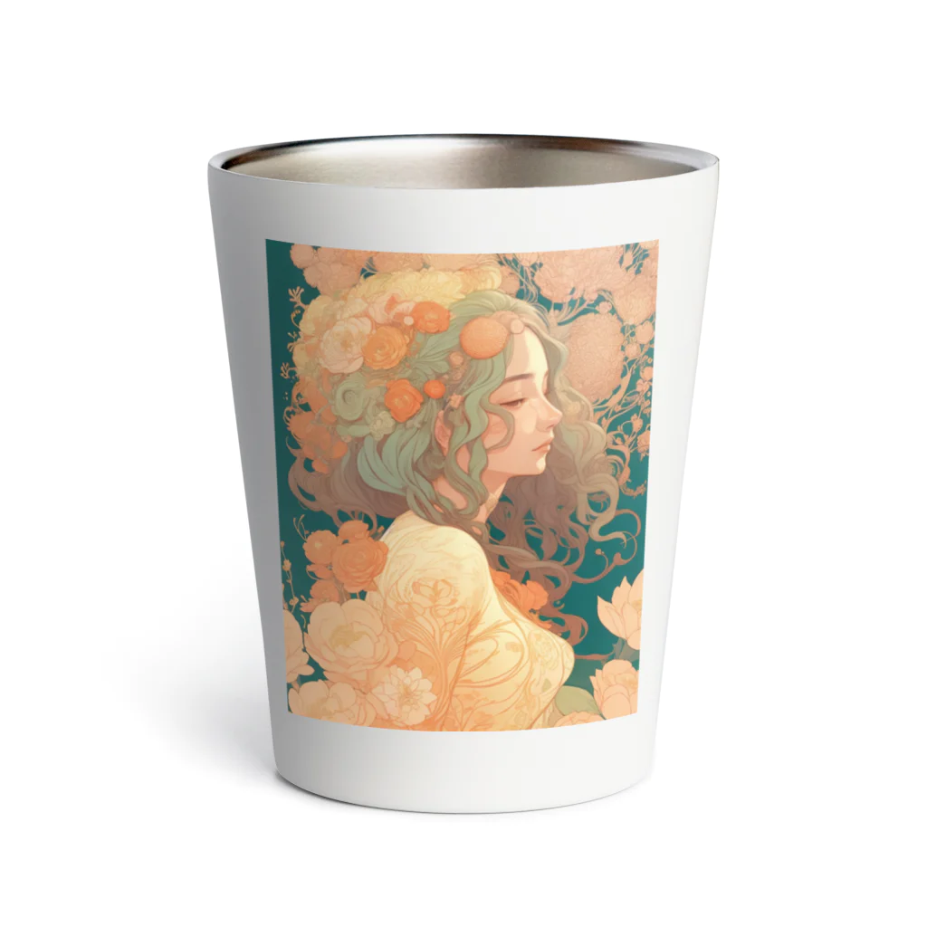 mumusの女性のイラストグッズ Thermo Tumbler