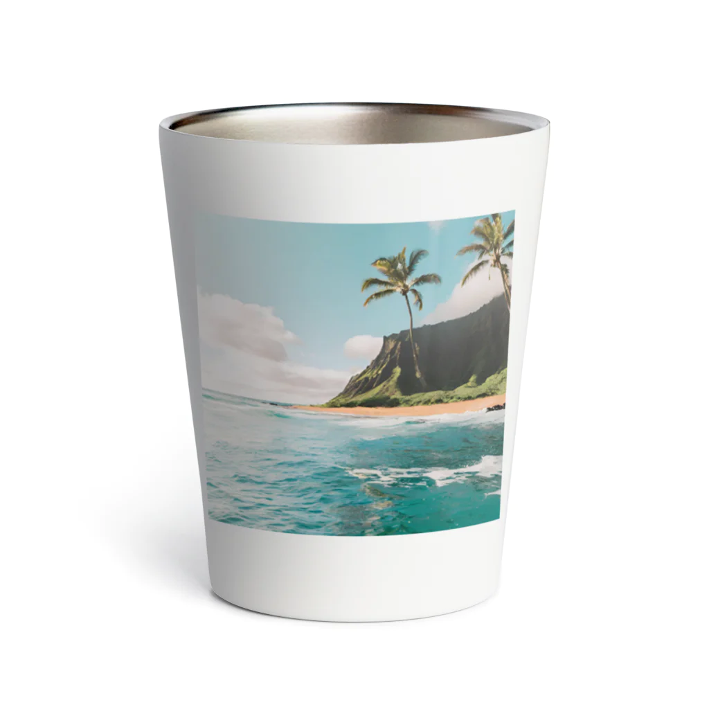 Makky_0401の南国の海イラストグッズ Thermo Tumbler