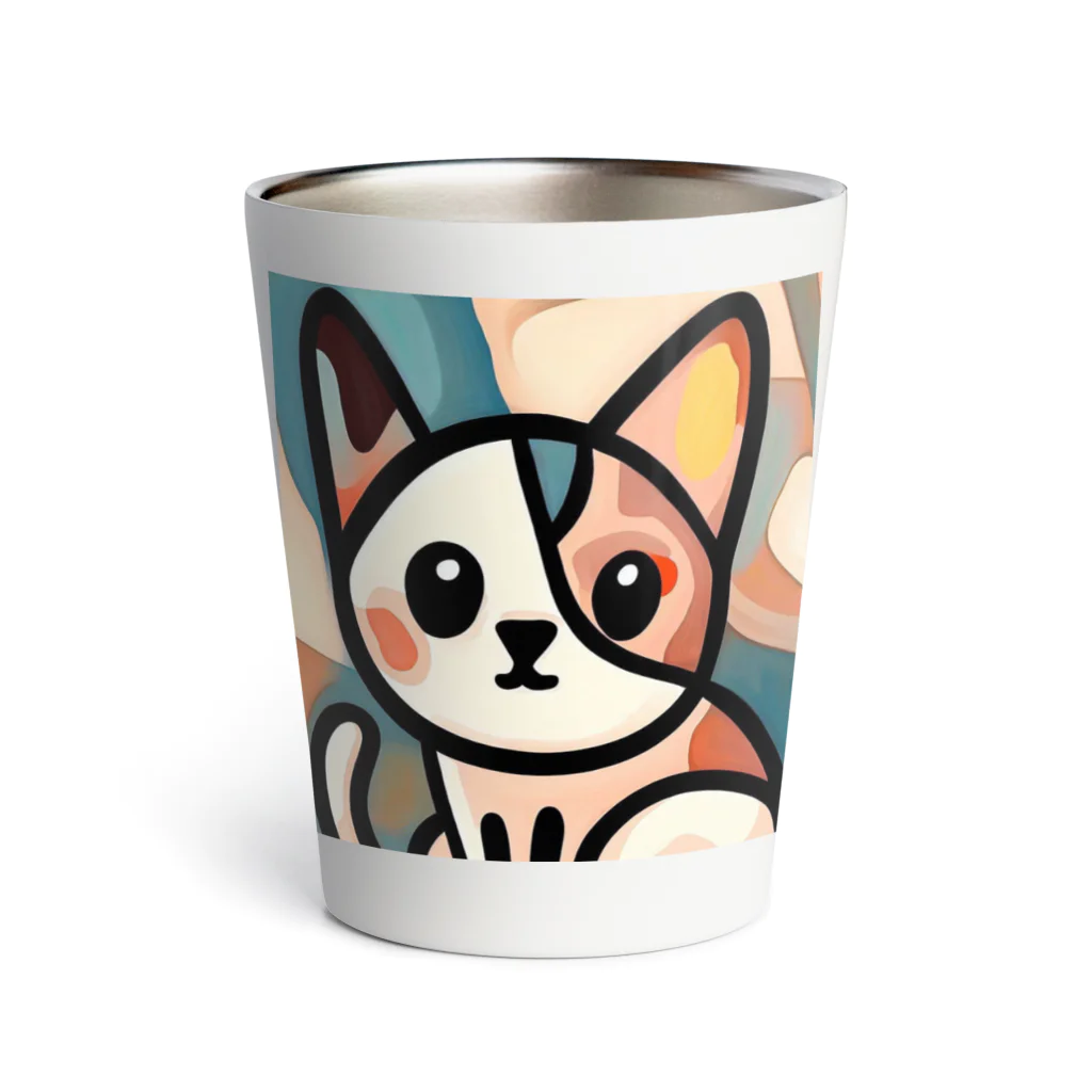 T2 Mysterious Painter's ShopのMysterious Cat Thermo Tumbler