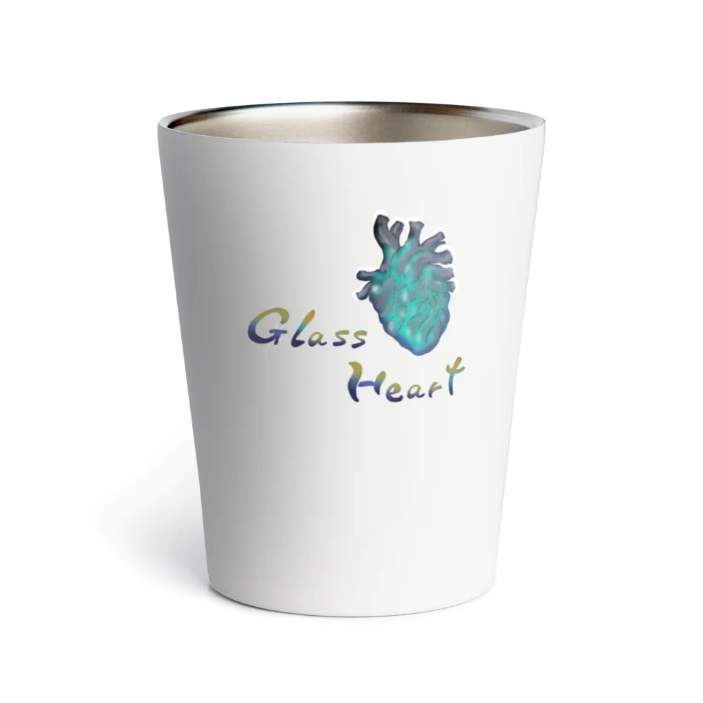 Mountain-and-Valleyのglass heart サーモタンブラー