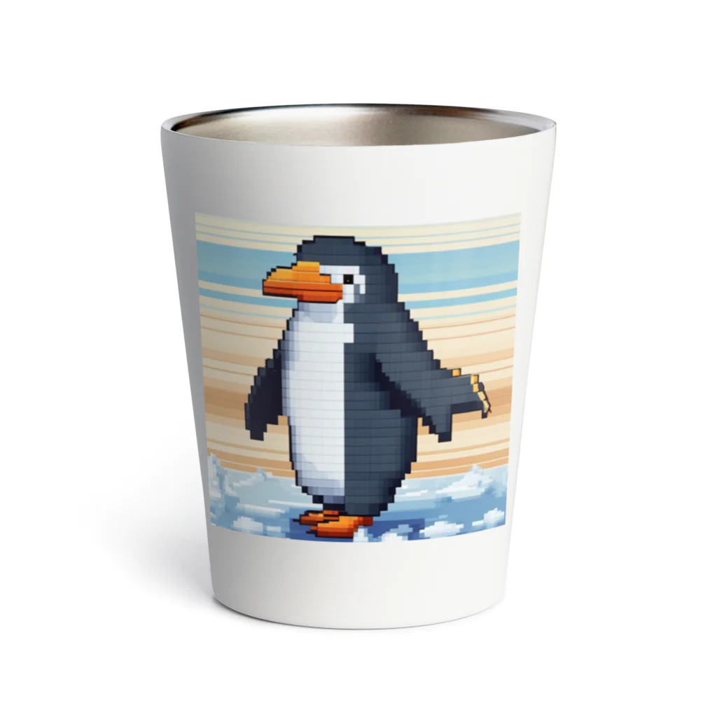 和み庵のドット絵ペンギン Thermo Tumbler