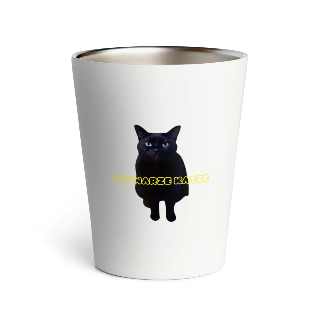 ZukinakoのSchwarze Katze(黒猫) Thermo Tumbler