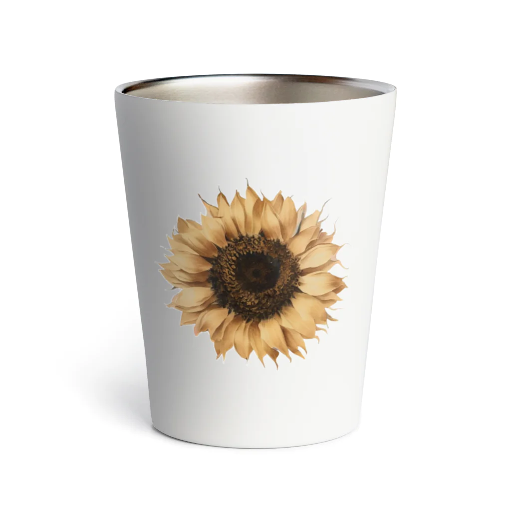 Atelier Petrichor Forestのヒマワリ Sunflower Thermo Tumbler