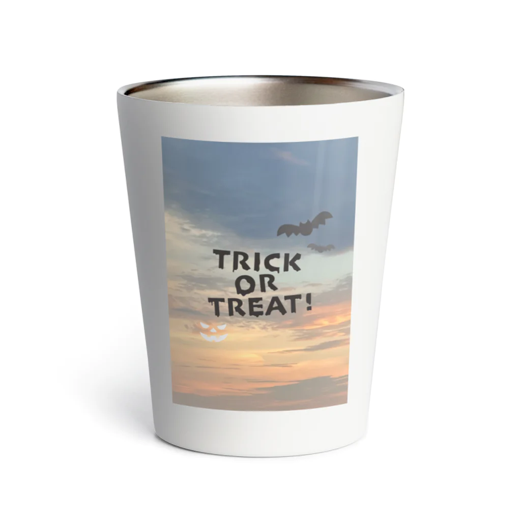 tmy_fの夕焼けとハロウィン Thermo Tumbler