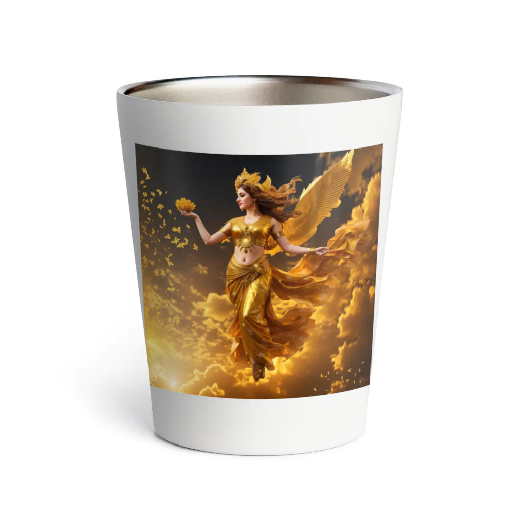 Luck with moneyの金運の女神 Thermo Tumbler