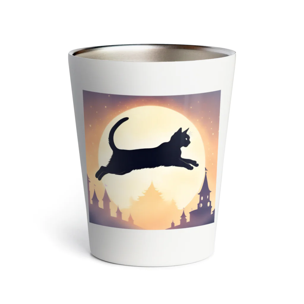 toto012の猫のシルエットグッズ Thermo Tumbler