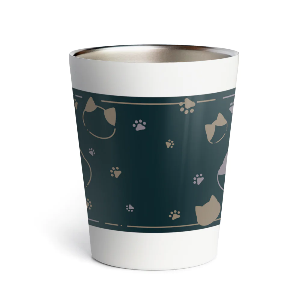 Starlight Blossomの猫の絨毯 Thermo Tumbler