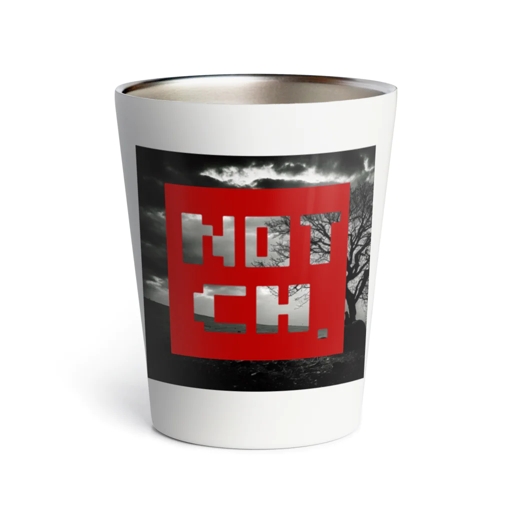 NOTCH.の『NOTCH.』ロゴ RED Thermo Tumbler