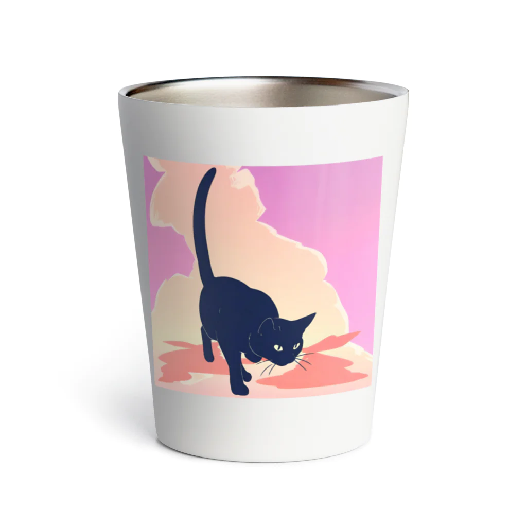 honariの黒猫POP Thermo Tumbler