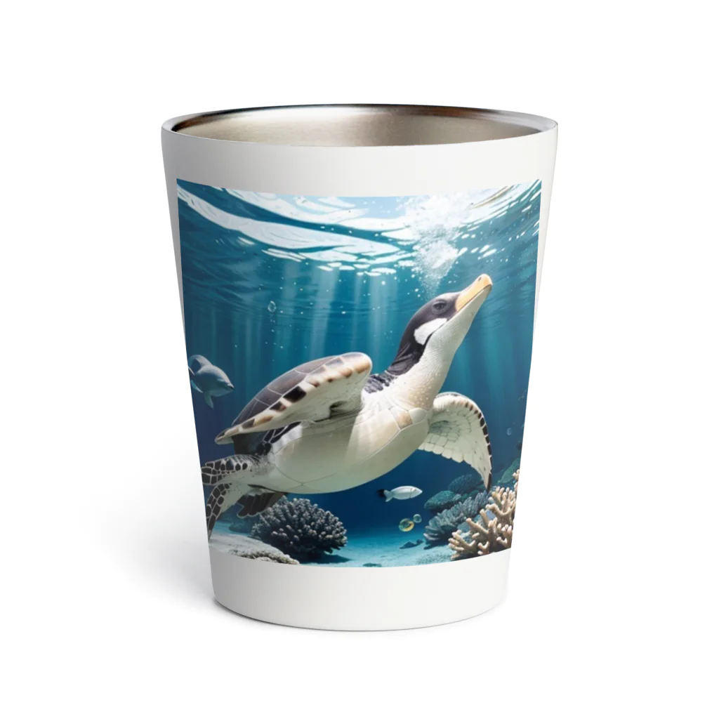 人魚の夢のペンガメ Thermo Tumbler