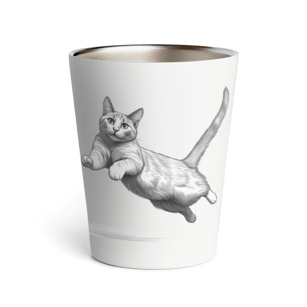 Shop Quonの跳ね猫 Thermo Tumbler