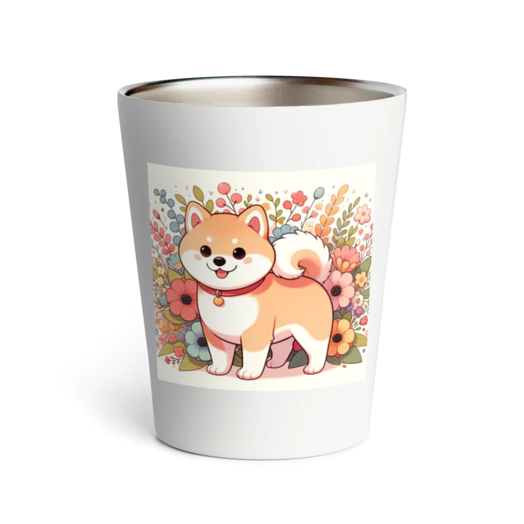 uyuyoshieの可愛い柴犬 Thermo Tumbler