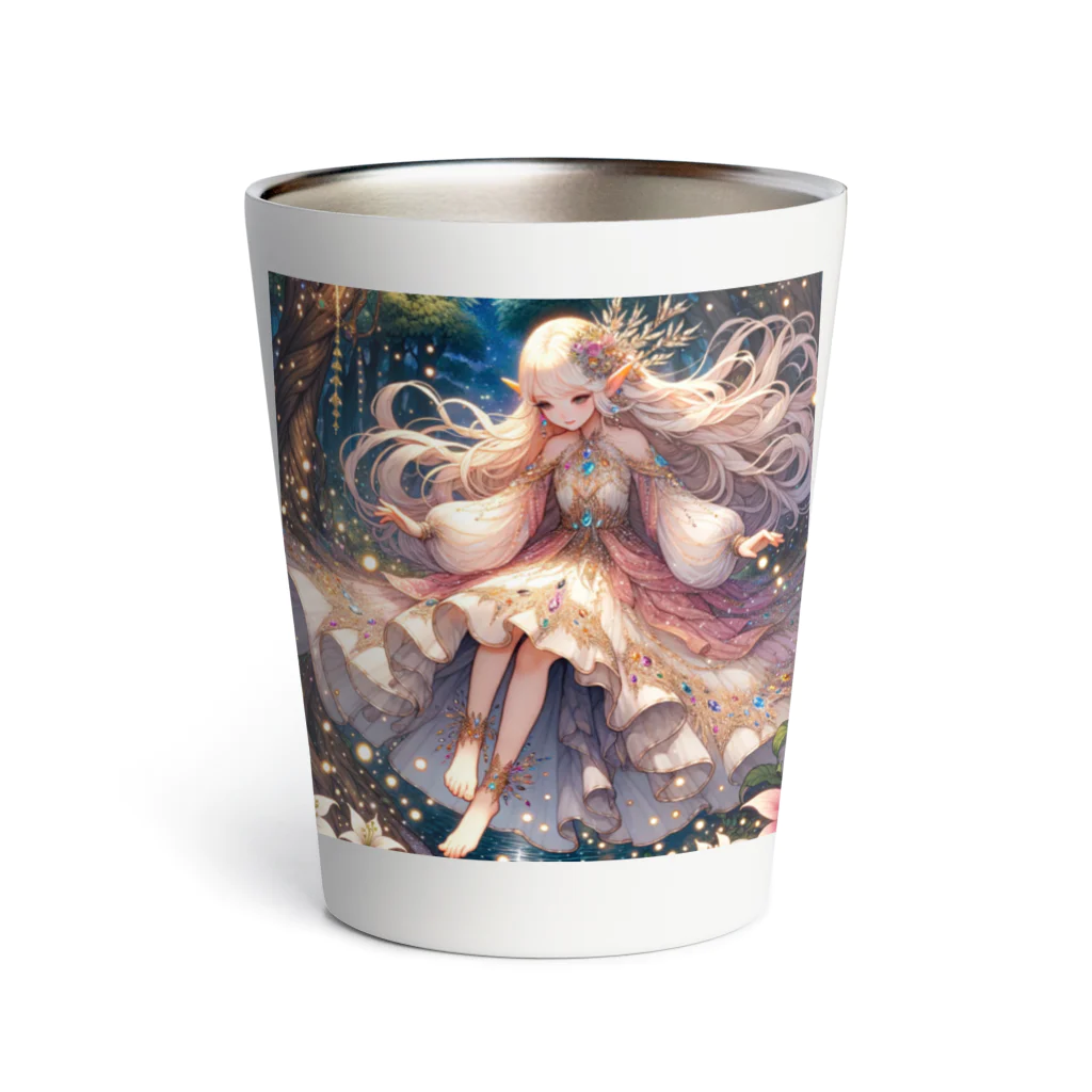 Sesilionの星の精霊の夜舞 Dance of the Star Spirit Thermo Tumbler