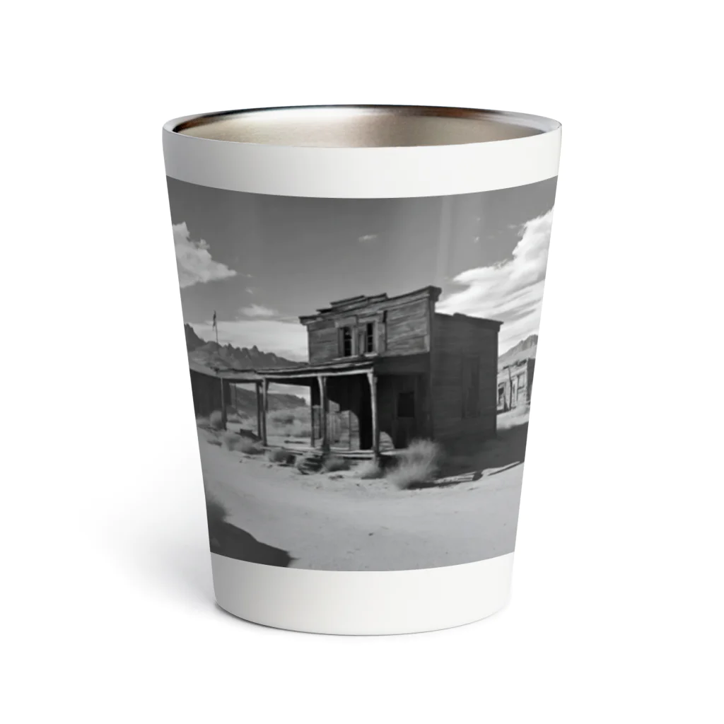 崖っぷちのポニョの"Nostalgia Ville：さびれた町の魅力を感じるグッズ" Thermo Tumbler