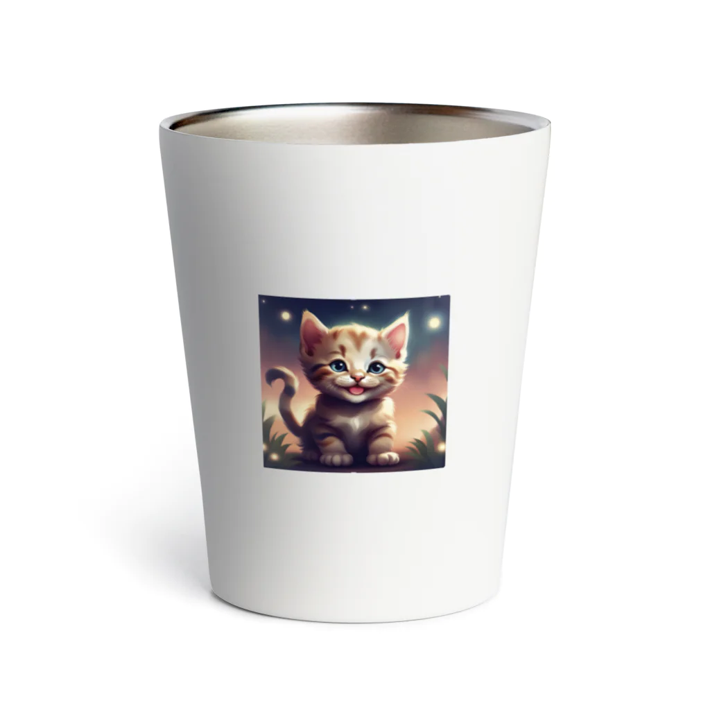 オタカラ館の笑顔の子猫グッズ Thermo Tumbler