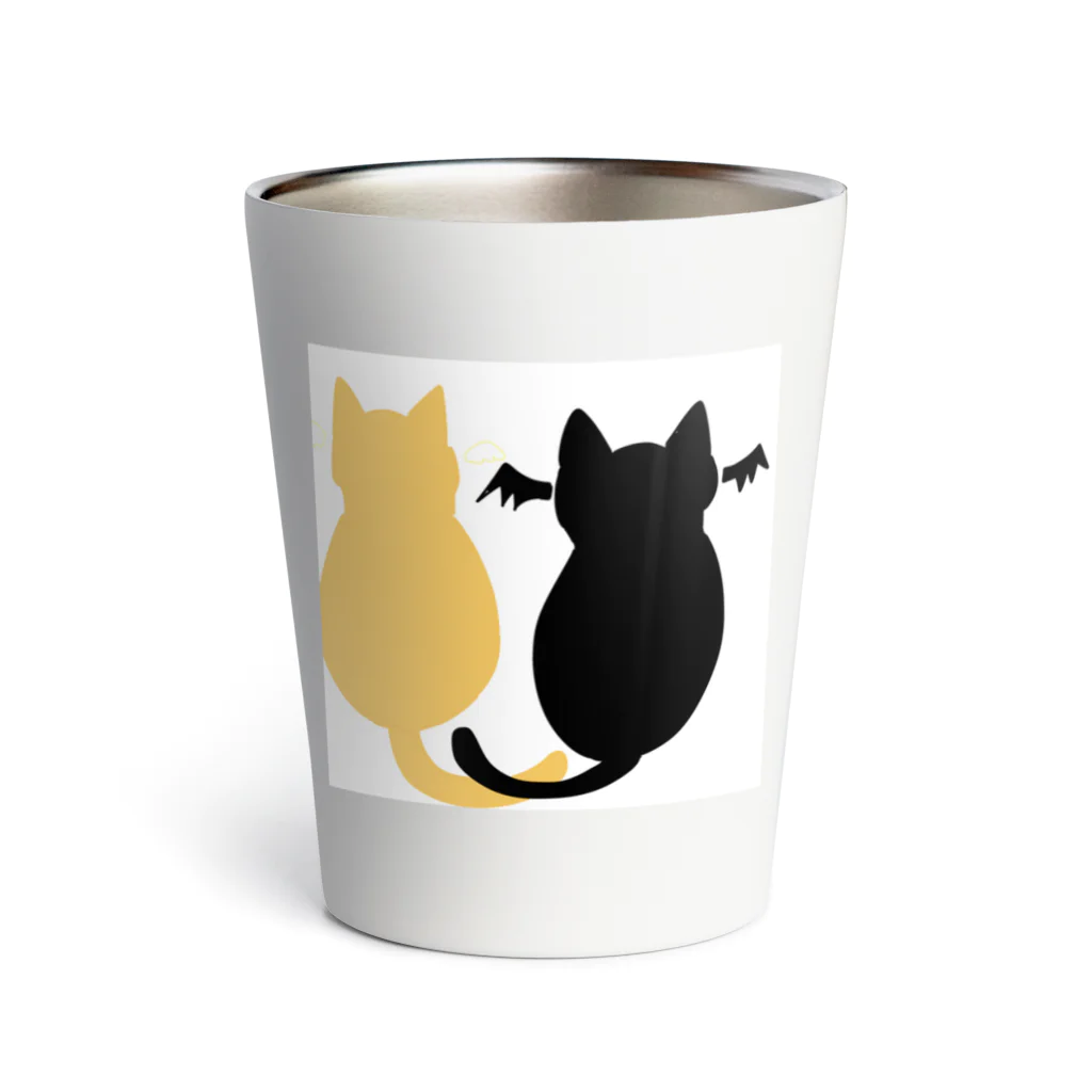 てきとうの寄り添う猫 Thermo Tumbler